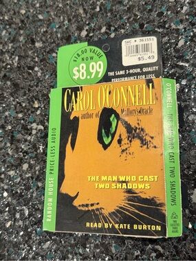 The Man Who Cast Two Shadows by Carol O'Connell Audiobook Cassette